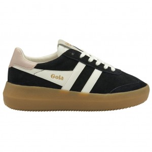 Gola Classics Athena Sneakers Černé Bílé Růžové CZ | MWHP-26875