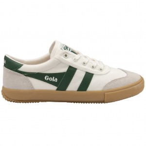 Gola Classics Badminton Plimsoll Sneakers Bílé Zelene CZ | NKWG-63401