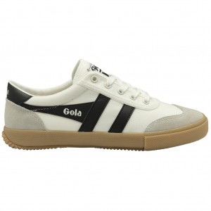 Gola Classics Badminton Plimsoll Sneakers Bílé Černé CZ | VBGA-26754