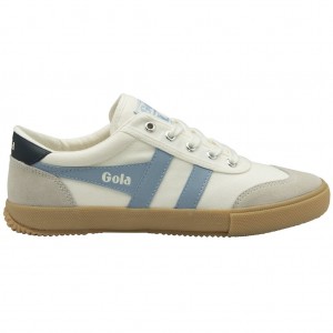 Gola Classics Badminton Plimsoll Sneakers Bílé Tmavě Blankyt CZ | EZJY-16590