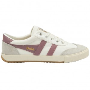 Gola Classics Badminton Plimsoll Sneakers Bílé Růžové CZ | KBJX-80523