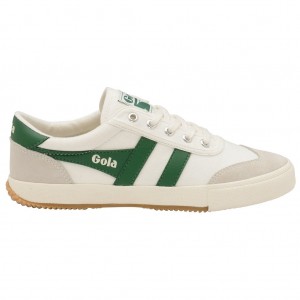 Gola Classics Badminton Sneakers Bílé Zelene CZ | YOFX-83261