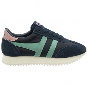 Gola Classics Boston '78 Sneakers Tmavě Blankyt Zelene Koralove Růžové CZ | HYSK-36108