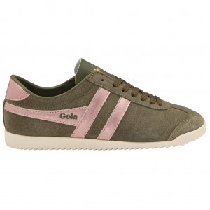 Gola Classics Bullet Flame Sneakers Hnědožlutý Růžové CZ | HOUI-90534