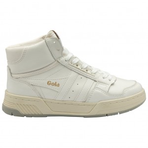 Gola Classics Challenge High Sneakers Bílé Bílé CZ | EDHF-71935