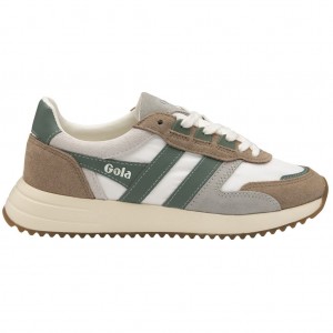 Gola Classics Chicago Sneakers Bílé CZ | AEZY-14863