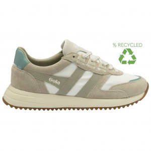 Gola Classics Chicago Sneakers Bílé Šedé CZ | LANF-38764
