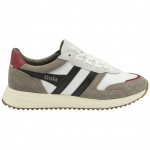 Gola Classics Chicago Sneakers Bílé Černé CZ | PELY-60942
