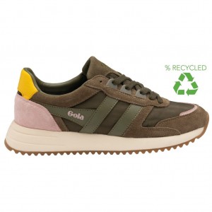 Gola Classics Chicago Sneakers Hnědožlutý Hnědožlutý CZ | XNRW-37512