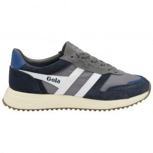 Gola Classics Chicago Sneakers Tmavě Blankyt Bílé CZ | HGZO-76402