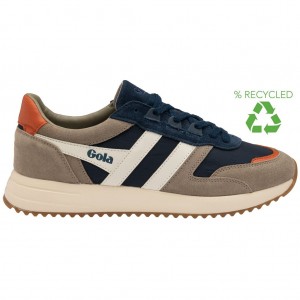 Gola Classics Chicago Sneakers Tmavě Blankyt Bílé CZ | ZATP-93527