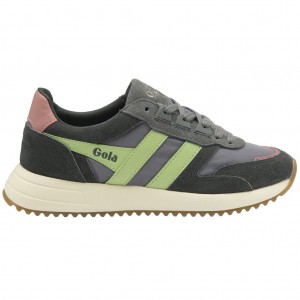 Gola Classics Chicago Sneakers Zelene Koralove Růžové CZ | KQGO-69348