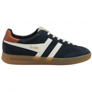 Gola Classics Cyclone Sneakers Tmavě Blankyt Bílé Oranžové CZ | DHGR-14037