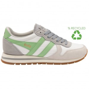 Gola Classics Daytona Chute Sneakers Bílé Světle Šedé Zelene CZ | NCDV-56709