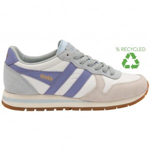 Gola Classics Daytona Chute Sneakers Bílé Blankyt Levandule CZ | XSJG-86095
