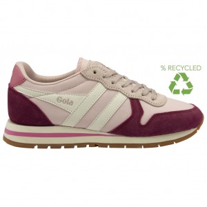 Gola Classics Daytona Chute Sneakers Růžové Bílé CZ | MYBI-69482