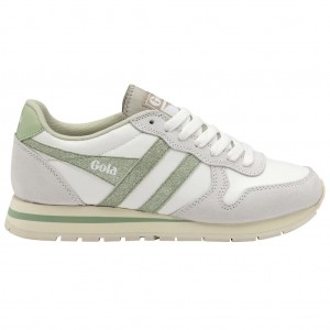 Gola Classics Daytona Glitter Sneakers Bílé Světle Zelene CZ | DPCL-84692