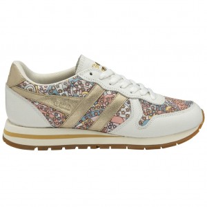 Gola Classics Daytona LBTY CP Sneakers Bílé Zlaté CZ | RGFM-14376