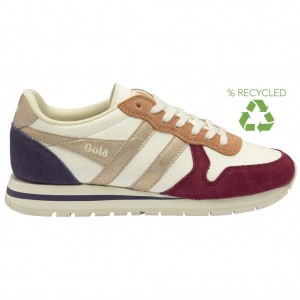 Gola Classics Daytona Quadrant Sneakers Bílé Růžové Zlaté CZ | TEIC-01923