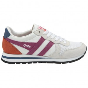 Gola Classics Daytona Sneakers Bílé Fuchsie Blankyt CZ | YMWO-40978