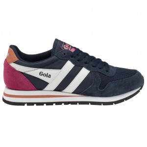 Gola Classics Daytona Sneakers Tmavě Blankyt Bílé Koralove CZ | DQOL-15630