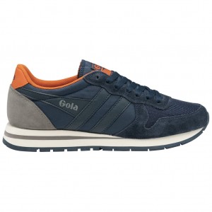 Gola Classics Daytona Sneakers Tmavě Blankyt Oranžové CZ | PRCD-21547