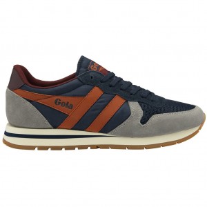 Gola Classics Daytona Sneakers Tmavě Blankyt Oranžové CZ | LIXJ-76490