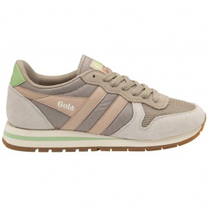 Gola Classics Daytona Sneakers Šedé Bílé Růžové CZ | ETIS-46375