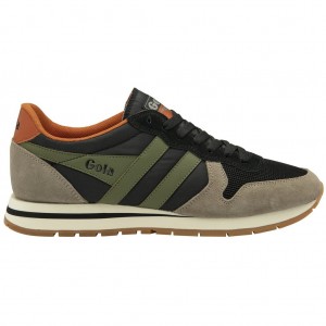 Gola Classics Daytona Sneakers Černé Hnědožlutý CZ | TIOE-31642