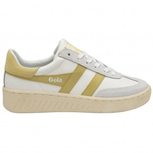 Gola Classics Dropshot Sneakers Bílé Citrón CZ | ORCU-05132