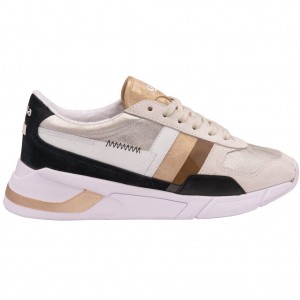 Gola Classics Eclipse Mode Sneakers Stříbrné Zlaté CZ | KNUR-15923