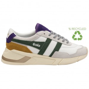 Gola Classics Eclipse Pure Sneakers Bílé Fuchsie CZ | DSFI-50742