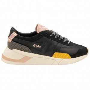Gola Classics Eclipse Trident Snake Sneakers Černé Růžové CZ | NGIR-08497
