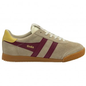 Gola Classics Elan Sneakers Bone Cerise Pollen CZ | NUKR-36847