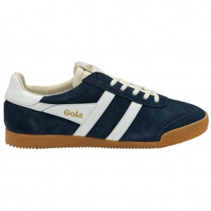 Gola Classics Elan Sneakers Tmavě Blankyt Bílé CZ | QZFO-61485