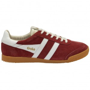 Gola Classics Elan Sneakers Tmavě Červené Bílé CZ | IAJD-43891