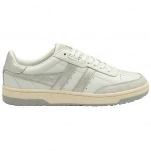Gola Classics Falcon Mirror Sneakers Bílé Stříbrné CZ | KEMP-53986