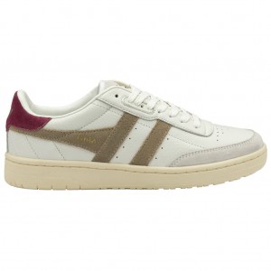 Gola Classics Falcon Sneakers Bílé CZ | NOQC-80325