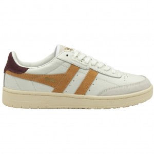 Gola Classics Falcon Sneakers Bílé CZ | QBVS-65841