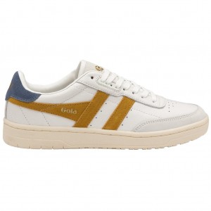 Gola Classics Falcon Sneakers Bílé CZ | WCDM-92508