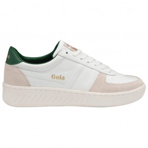 Gola Classics Grandslam Classic Sneakers Bílé Tmavě Zelene CZ | NYKH-83751