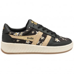 Gola Classics Grandslam LBTY SN Sneakers Černé Zlaté CZ | TXZU-13546