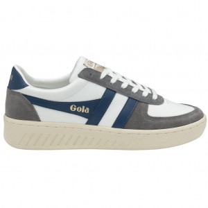 Gola Classics Grandslam Quadrant Sneakers Bílé Blankyt CZ | CQHZ-50473