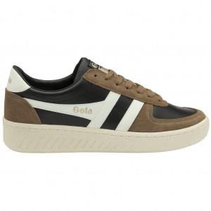 Gola Classics Grandslam Quadrant Sneakers Černé Bílé CZ | POQZ-95062