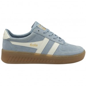 Gola Classics Grandslam Suede Sneakers Bílé CZ | KAHR-34258