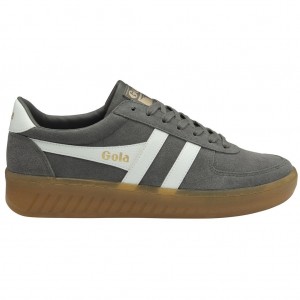 Gola Classics Grandslam Suede Sneakers Bílé CZ | OVFH-53689