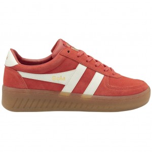 Gola Classics Grandslam Suede Sneakers Koralove Bílé CZ | VLDI-70321