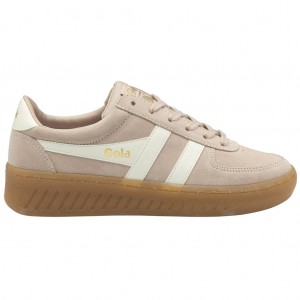 Gola Classics Grandslam Suede Sneakers Růžové Bílé CZ | FRWA-58261
