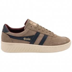 Gola Classics Grandslam Suede Sneakers Tmavě Blankyt Vínové CZ | DBCV-86420