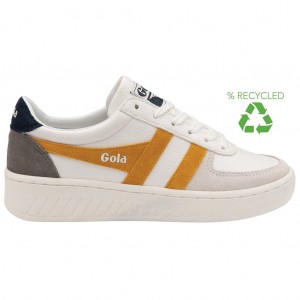 Gola Classics Grandslam Trident Sneakers Bílé Tmavě Blankyt CZ | SHYP-72618